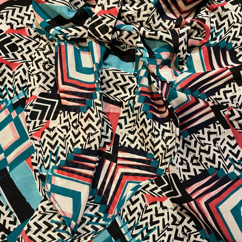 Adjustable Spaghetti Strap Patterned Tank - Picture 2 of 3